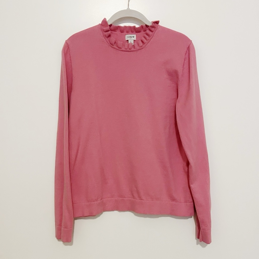 J. Crew Factory Ruffle Neck Sweater - Picture 4 of 8